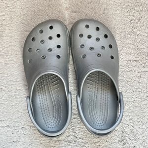 Silver Crocs Shoes Size Women's 11
